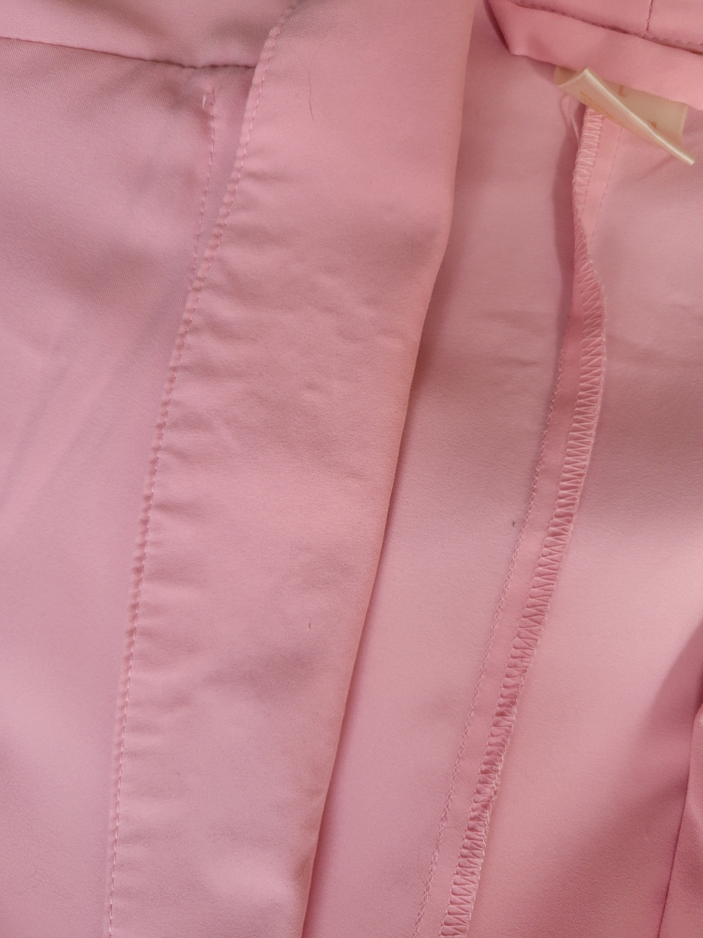 Classic Light Pink Women's Cotton Robe with Tie Belt and Pockets - Picture 5 of 5